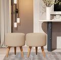 deux Poufs ronds 3 pieds