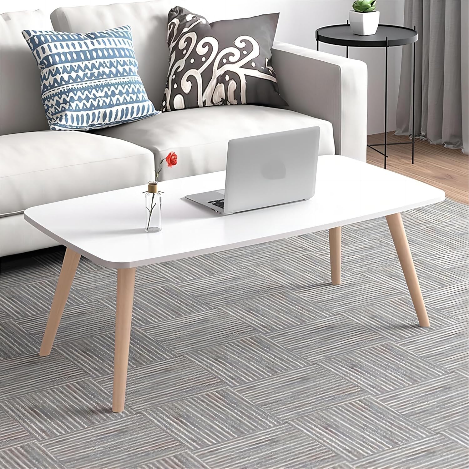 table basse scandinave rectangulaire